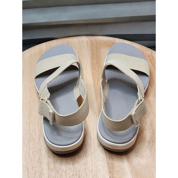 Clarks Cloudsteppers Arla Jacory Sandals Women's size 9 Soft Gold - Picture 3 of 10
